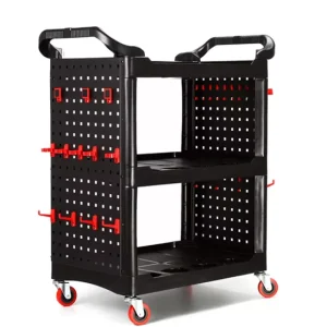 Car Detailing Cart Plastic Trolley Cart