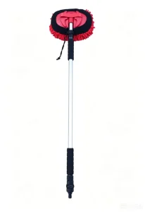 Car Dust Brush Mop Cleaning Tool Kit with Long Handle, Chenille Sponge Duster and Microfiber Mop Head