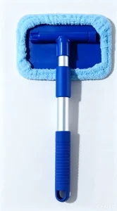 Car Dust Brush Mop Cleaning Tool Kit with Long Handle, Chenille Sponge Duster, and Microfiber Mop Head