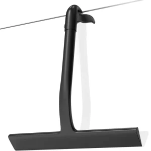 Car Glass Bathroom Silicone Squeegee Window Wiper with Hooks Holder