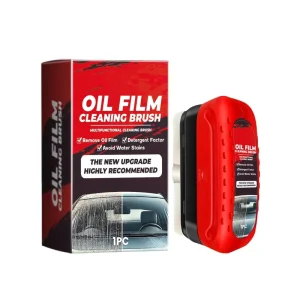 Car Glass Oil Film Remover and Cleaning Brush for Windshields