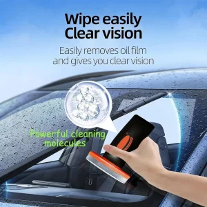 Car Glass Oil Film Remover for Windshields, Rearview Mirrors, and Side Windows