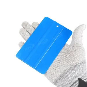Car Vinyl Film Wrapping Decal Squeegee Window Tint Tool Durable Vinyl Squeegee Tool with Hole Blue Soft Squeegee 12x8cm