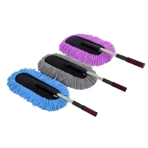Car Wash Brush Duster Cleaning Kit Microfiber Long Retractable Handle Wax Telescopic Auto Detailing Scrubber SUV Exterior Home