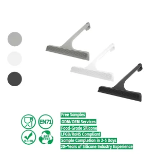 Car Window Squeegee Cleaner Wooden Floors Glass Window Cleaning Bathroom Squeezer Silicone Cleaning Brush