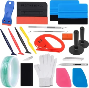 Car Window Tint Tool Set Professional Squeegee Kit for Solar Film Application