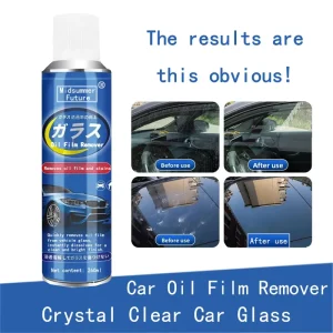 Car Windshield Oil Film Remover Rain Stain Cleaner Anti-Glare Glass Foam Cleaner