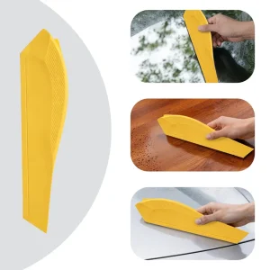 Car Windshield Wipers Water Squeegee Screen Scraper Non Damaging One-piece Molded Silicone Efficient Water Removal Blade