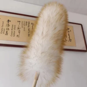 Car Wool Duster with Wood Handle and Round Head