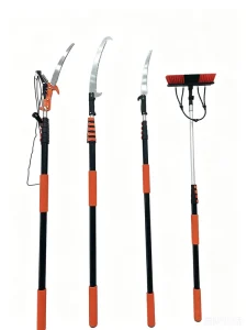 Carbon Fiber Telescopic Pole Tree Trimmer Saw & Coconut Picker 12ft 65ft Multi use for Tree Pruning Fruit Picking & House Cleaning
