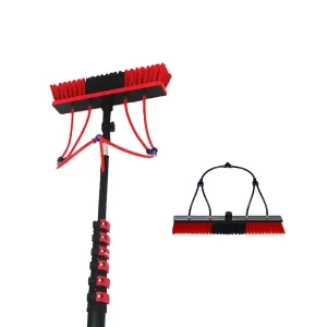 Carbon Fiber Telescopic Water Fed Pole with Brush for Window Solar Panel and Glass Roof Cleaning