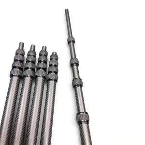Carbon Fiber Window Cleaning Water Telescopic 3K Carbon Fiber Tube Telescopic Pole