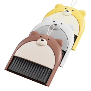 Cartoon Cute Mini Desktop Broom Dustpan Set Cute Little Broom Desktop Keyboard Window Corner Home Cleaning