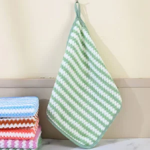 Cationic Coral Fleece Microfiber Square Kitchen Towel Dish Washing Hand Towel Reusable Washable Napkins Tableware Cleaning