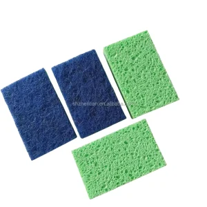 Cellulose Dish Sponge Colored Cleaning Scrub Sponge