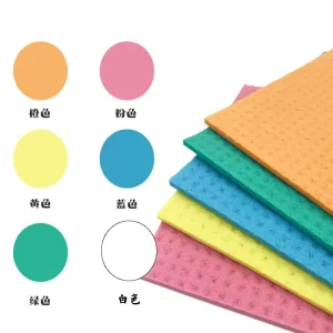 Cellulose Kitchen Sponge and Scouring Pads for Dish Cleaning