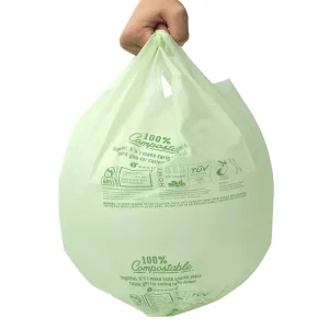 Certified Biodegradable 64 Gallon Kitchen Tidy Bin Liners Waterproof Plastic Trash Garbage Bags Custom