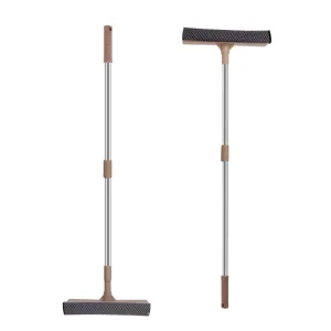 Chaoyuan Durable Telescopic Aluminum Handle Eco Friendly Double sided TPR Sponge Head Glass Squeegee