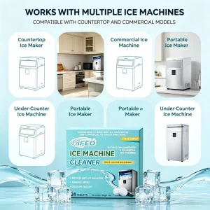 Chemical-Free Odorless Ice Maker Cleaner Tablets