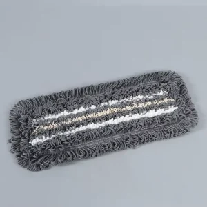 Chenille Flat Mop with Telescopic Handle for Dry and Wet Cleaning in Homes, Schools, Offices, and Factories