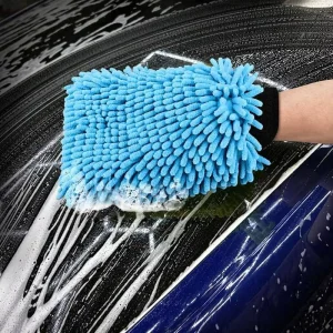 Chenille Microfiber Car Wash Mitt, Scratch-Free, Double-Sided, Highly Absorbent