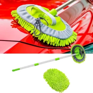 Chenille Microfiber Duster Car Washing Brush Mop Telescopic Microfiber Mop Wash Cleaning Tool with Long Handle