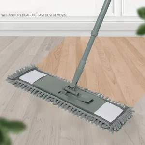 Chenille and Microfiber Flat Mops for Floor Cleaning