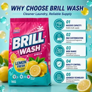 China Factory Certified Private Label Deep Cleaning Jasmine Fresh Laundry Powder 5%-15% pH 9.8