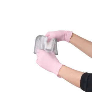 China Factory Pink Nitrile Gloves Powder-Free Disposable 100 Pcs Box Household Use
