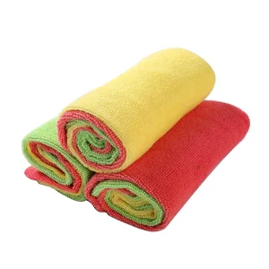 China Manufacture Microfiber Cleaning Cloth Roll Pack