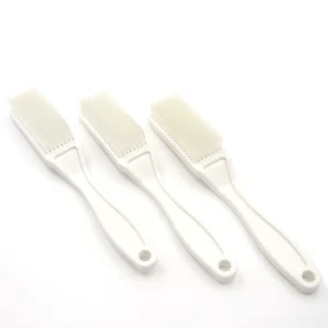 China Multi purpose Short Handle Eco Friendly Nylon Bristles White Plastic Cleaning Brush Set Convenient Portable
