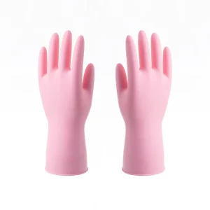 China Rubber Gloves Red Rubber Gloves household Cotton Inside