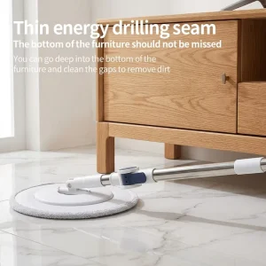 Chinese Manufacturer Direct Sales Mini Folding Mop Ultra fine Fiber Flat Cleaning Mop Rotating Mop and Bucket Set