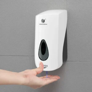 Chuangdian Custom logo 1L Manual Liquid Soap Dispenser Wall Mount Press Hand Sanitizer Soap Dispenser Bathroom CD-1068