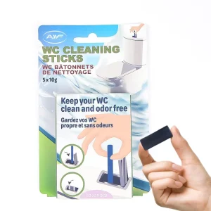 Cistern Flushing Sticks Blue Solid Bubble Bleach Block Toilet Bowl Cleaner WC Sticks
