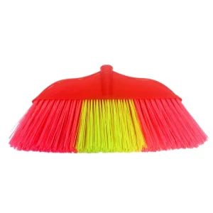 Classic Household Broom and Dustpan Set Flagged Bristle Angle PP and PET Head Wooden Handle Indoor Outdoor