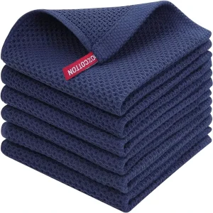 Classic Kitchen Dish Towels Super Soft Water Absorption Natural Pure Cotton Dish Towels