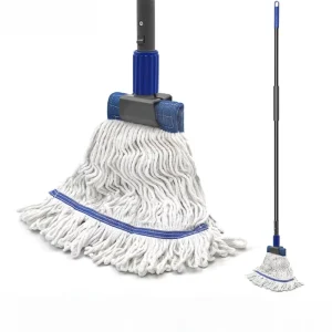 Classic Yarn Twist Mop Equipped with Durable Telescopic Pole Ideal for Daily Household Floor Cleaning