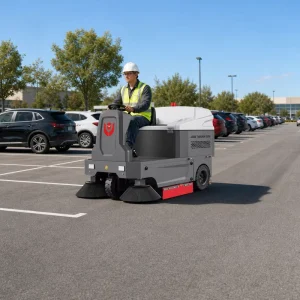 CleanHorse M3 1400mm Battery Powered Airport Sweeper Machine Ride on Floor Sweeper for Outdoor