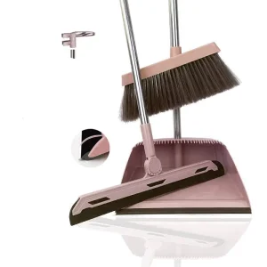 Cleaning Accessories Rotatable Broom Plastic Items Brushes Soft Magic Carpet Floor Cleaning Sweeper Broom and Dustpan Set