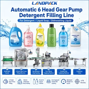 Cleaning Bleach Shampoo Bath Cream Dishwashing Daily Chemical Laundry Detergent Liquid Soap Packaging Filling Line Machine