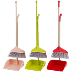 Cleaning Broom and Dustpan Set Dustpan with Long Handle Hand Broom with Dustpan Floor Brooms and Brushes Plastic House Cleaning
