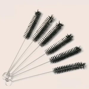 Cleaning Brushes with Nylon Bristles and Stainless Steel Handle