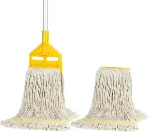 Cleaning Cotton Mop Head Wet Mop Replacement Mop Refills With Long Handle