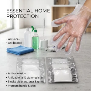 Cleaning Household Gloves Disposable PE Gloves Poly Gloves Food Safe Gloves for Daily Household Use