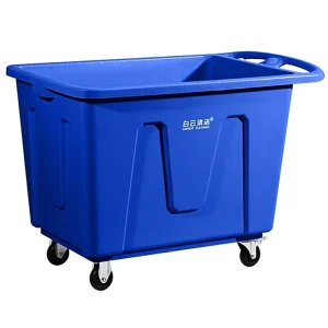 Cleaning Laundry Trolley Housekeeping Cart Plastic Laundry Cart Linen Trolley Bulk Laundry Truck Basket