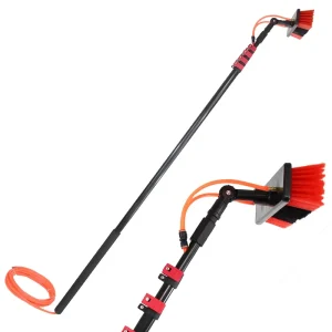 Cleaning Tool Nylon Telescopic Water Fed Pole Extendable Brush for Solar Panels Cleaning