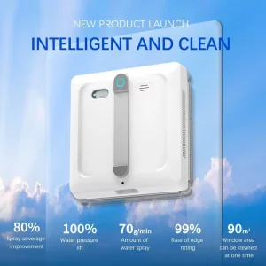 Cleaning Windows Robots Built in Water Spraying System Portable Glass Cleaning Machine for Commercial Glass Facade Maintenance