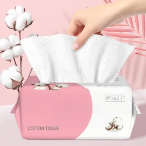 Cleaning Wipes Disposable Soft Cotton Paper Towels Additives Thick Facial Wipes Bulk for Home Use Travel Direct