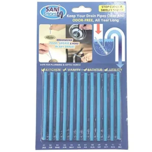 Cleaning and Deodorizing Sticks for Kitchen, Toilet, and Bathtub Pipes with Sewer Cleaning Rod